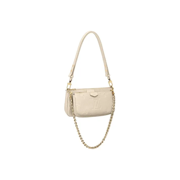 LOUIS VUITTON Multi Pochette Accessoires Creme