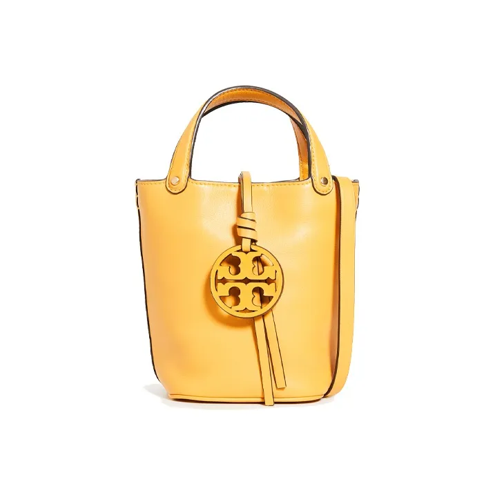 TORY BURCH Miller Cow Leather Crossbody One Shoulder Handbag Women's Ginger Yellow