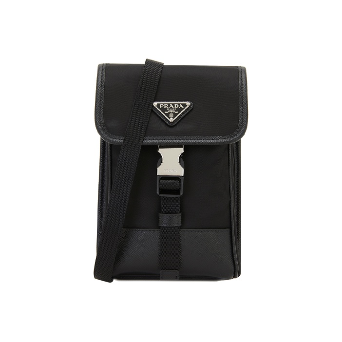 プラダ ブラックのRe-Nylonクロスボディバッグ セール 35%OFF】PRADA クロスボディバッグ 2VH155 OLO 2DDJ