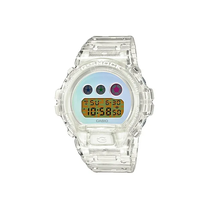 CASIO G Squad Series Кварцевый механизм Смольный ремешок Часы Мужские Циферблат Синий DW 6900SP 7