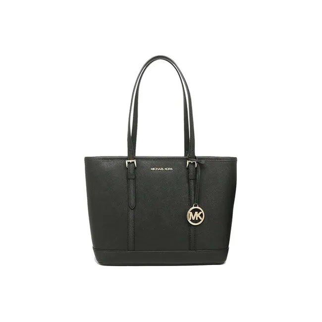 MICHAEL KORS Jet SetJet Set Travel Cow Leather Tote Bag Shopping Bag Handbag Crossbody Bag Shoulder Bag Women's Black