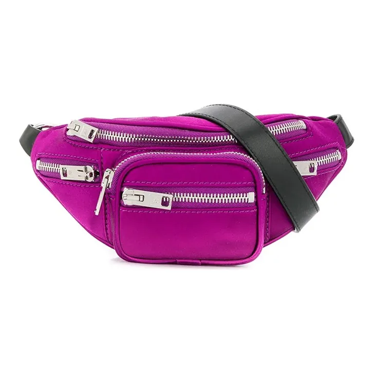 Alexander Wang Искусственная кожа Обхват талии Сумка Грудь Сумка Мини Женские Фиолетовый