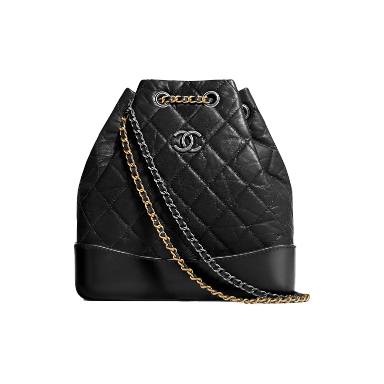 2枚で！レアGabrielle Chanel エコバッグ CHANEL Metallic Calfskin Crocodile Embossed Small Gabrielle