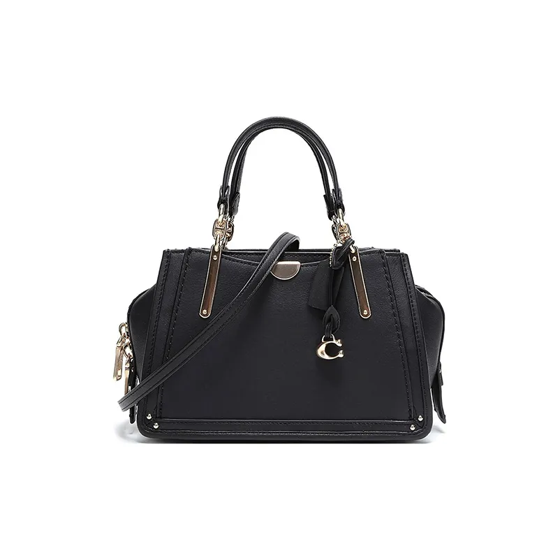 coach Midnight Leather Portable Crossbody Bag, Shoulder Bag Trumpets Women's Black