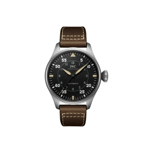 IWC Автоматический Механический Movement Мужские Часы Pilot Collection 43 мм Черные