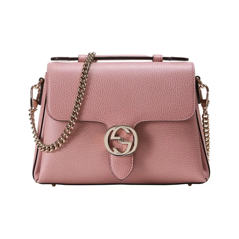 GUCCI Women's Leather Crossbody Bag Pink