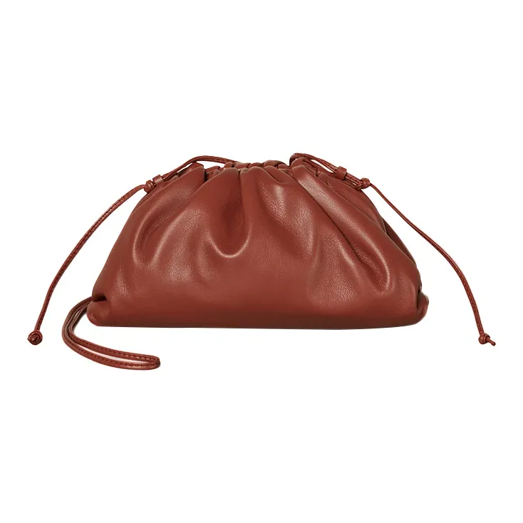 Bottega Veneta POUCH Cloud Bag Calfskin Portable Handheld Shoulder Bag, Crossbody Bag Mini Women's