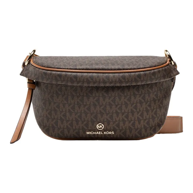 MICHAEL KORS MICHAEL KORS Luggage Collection Calfskin Shoulder Bag, Crossbody Bag, Handbag Women's Brown