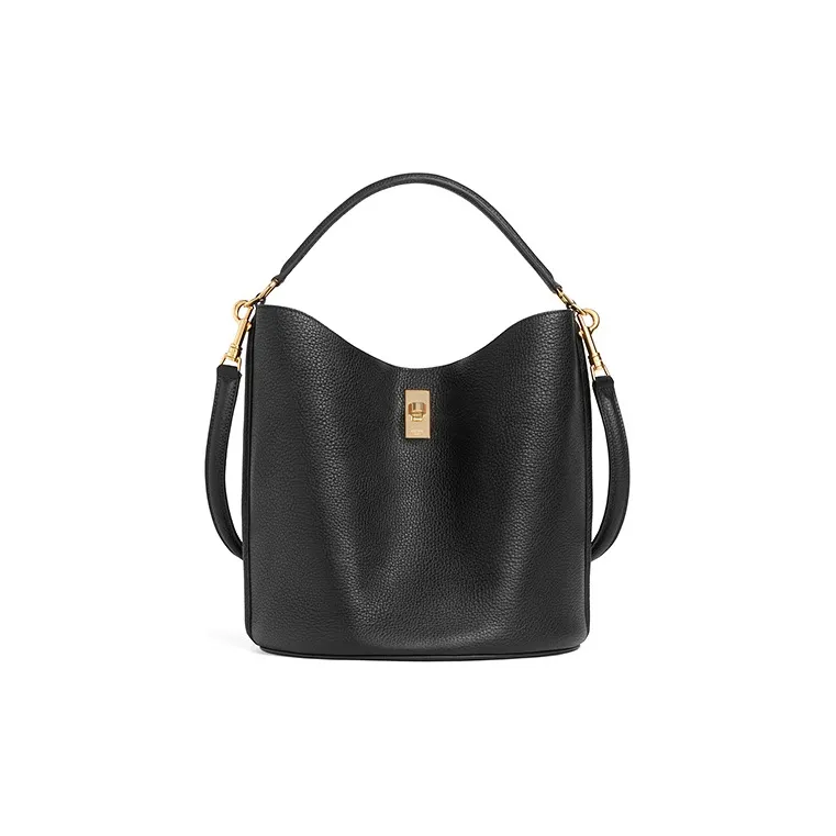 CELINE 16 Calfskin Bucket Bag, Crossbody Handbag, Shoulder Bag Women's Black
