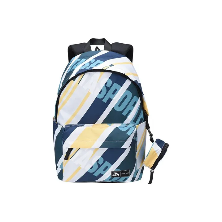 Anta Polyester Laptop Bag, Hanging Bag, Earphone Case, Backpack Mini Men's Light Bright Blue