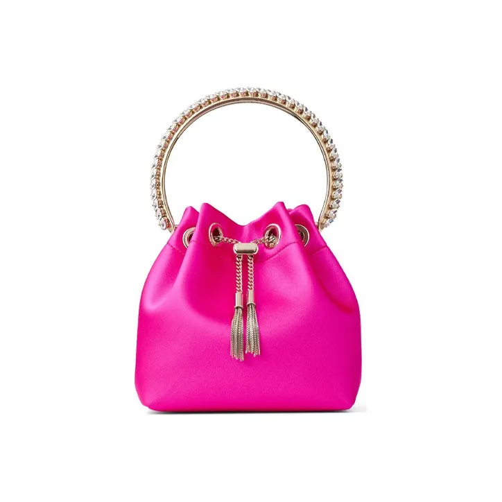 Jimmy Choo Fabric Handbag Regular Women's Fuchsia