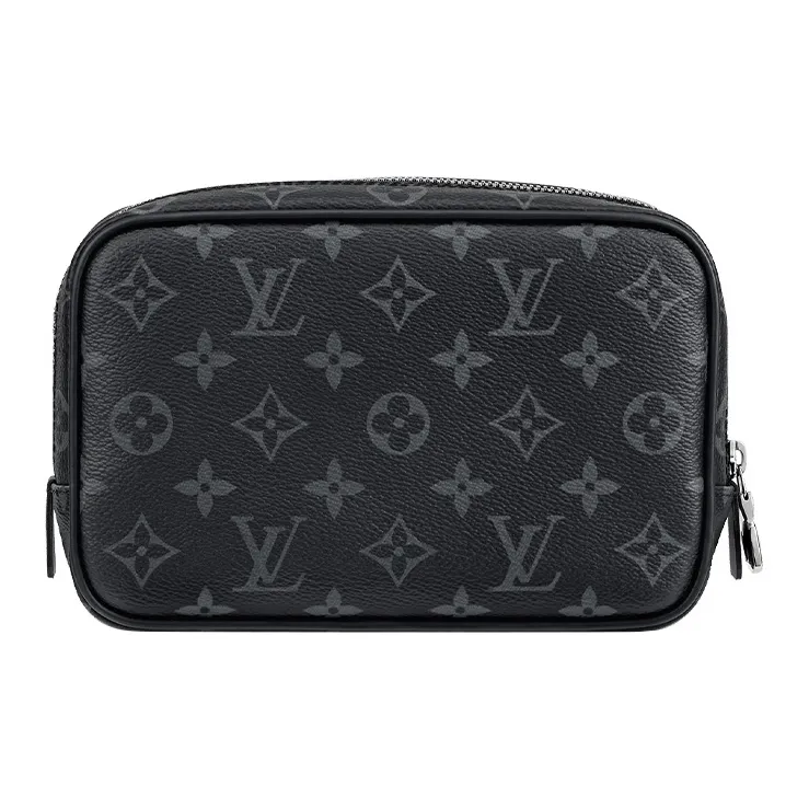 LOUIS VUITTON Toiletry Pouch Monogram Eclipse Pm Black/Grey