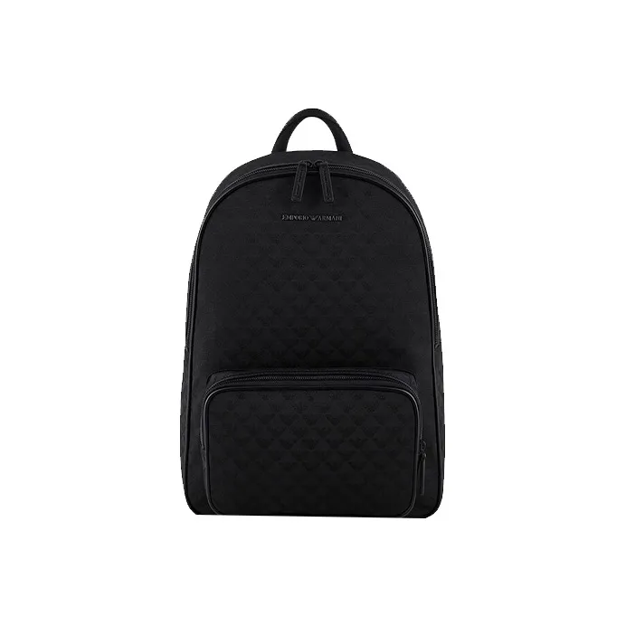 EMPORIO ARMANI Cotton Backpack Men's Black