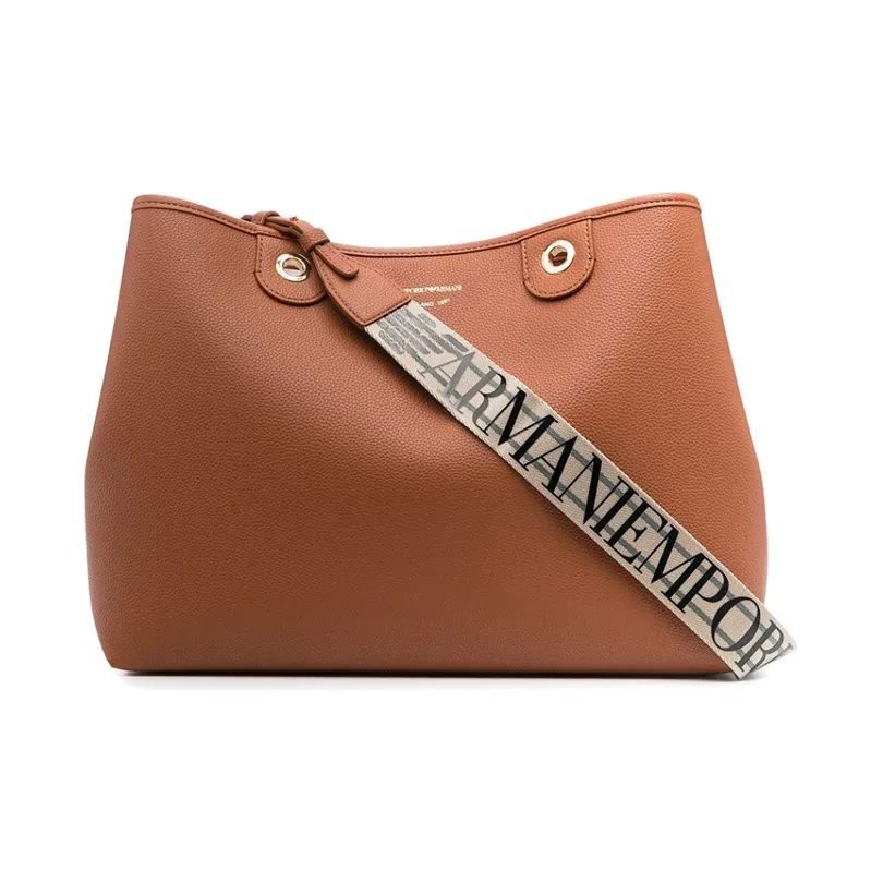 EMPORIO ARMANI ПУ (полиуретан) Сумка Сумка через плечо Женская Коричневая