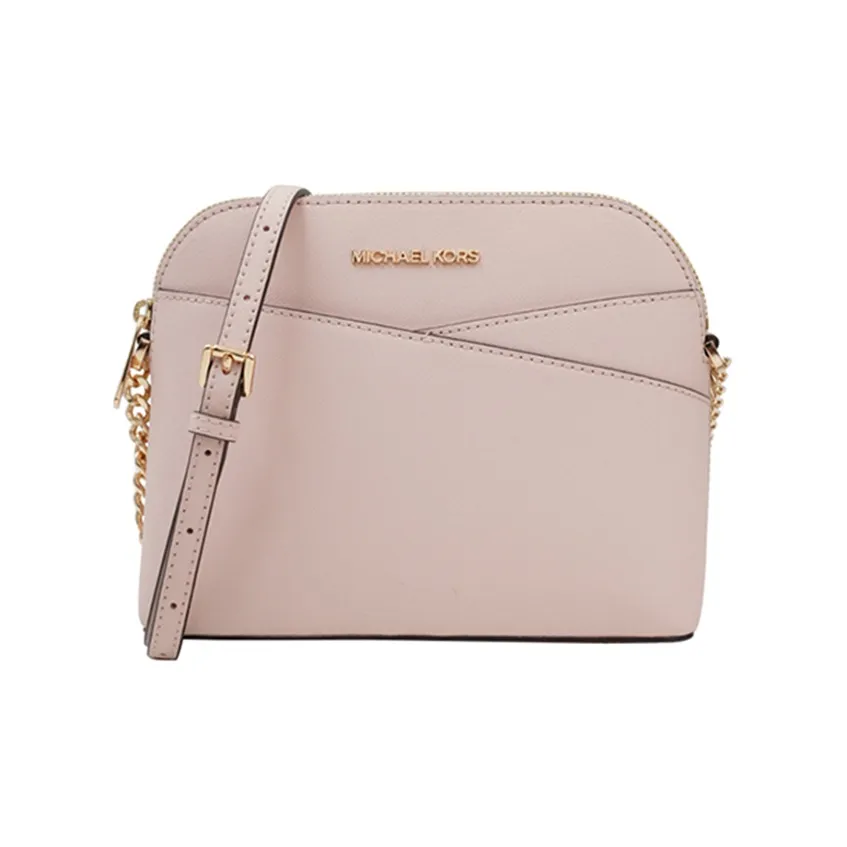 MICHAEL KORS Jet Set Travel Cow Leather Dome Bag, Crossbody Bag, Shoulder Bag Women's Pink