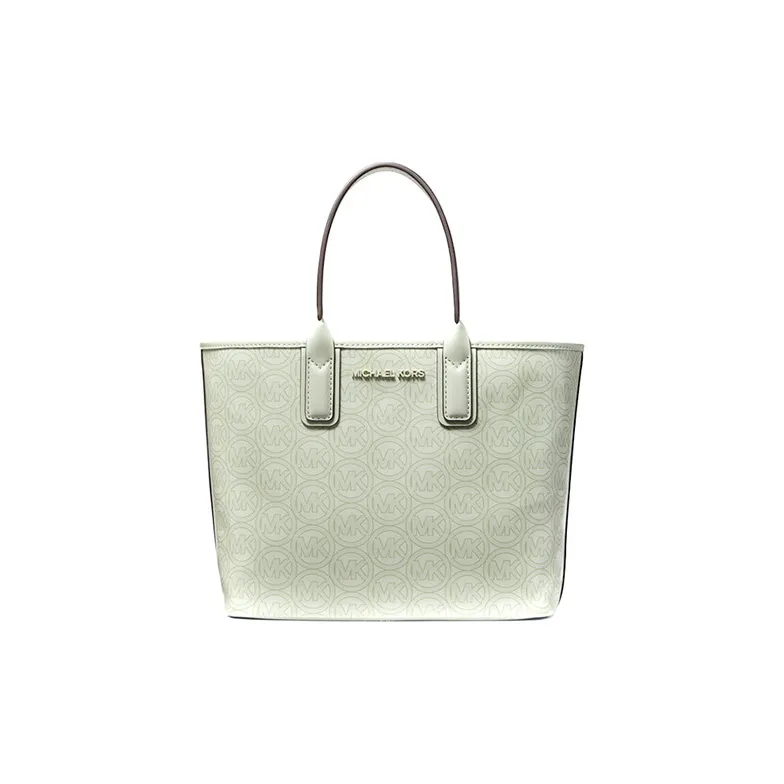 MICHAEL KORS Jodie Leather Tote Bag, Shopping Bag, Handbag Trumpets Women's Mint Green