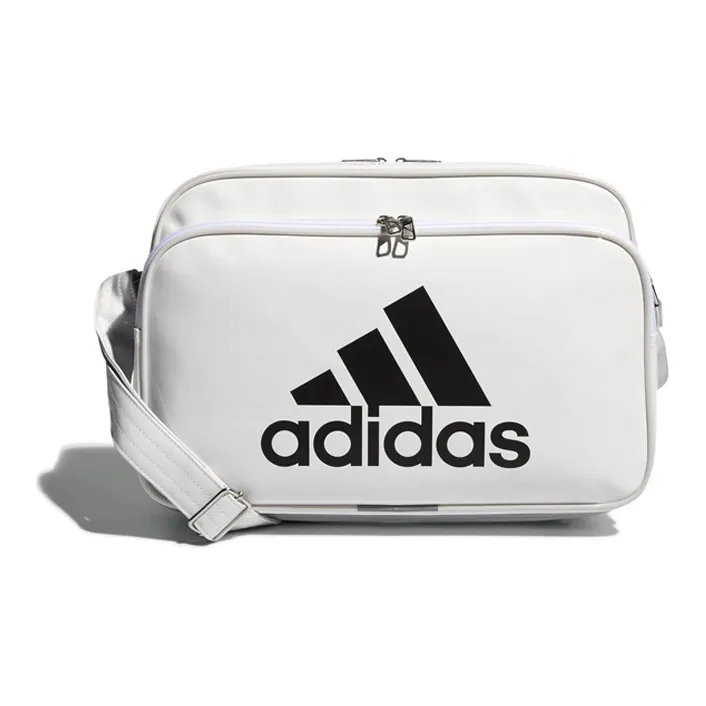 Adidas Polyurethane Sports Bag, Travel Bag, Shoulder Bag Regular Unisex White