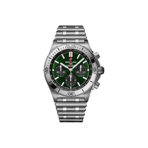 Breitling Автоматический Механический Movement Мужские Механические Хронограф Коллекция Часы 42 мм Зеленые