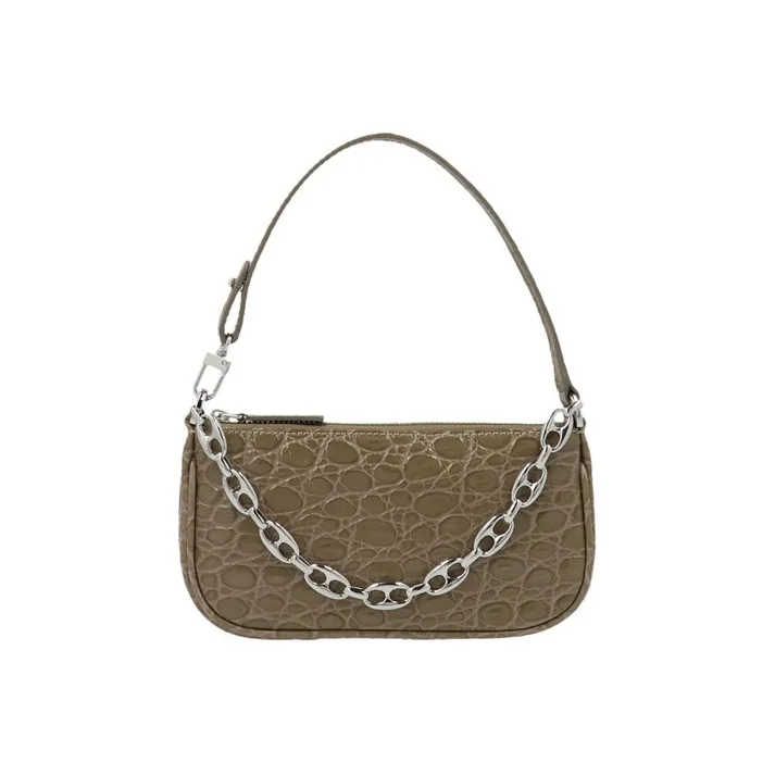 By Far Mini Rachel Кожа Сумка Мини Женская Тауповая