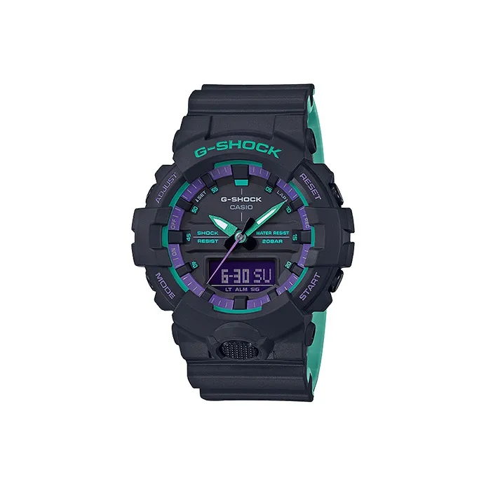 CASIO G SHOCK Кварцевый механизм Смольный ремешок Часы Мужские Черный циферблат