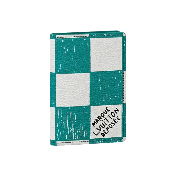 LOUIS VUITTON Pocket Organizer Teal Blue