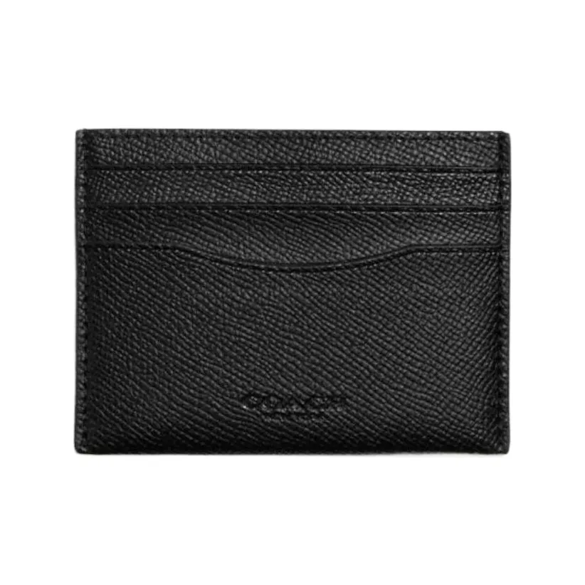 COACH Карточный чехол из кожи с пэчворком покрытие из ПУ кожаный держатель для карт мини мужской черный