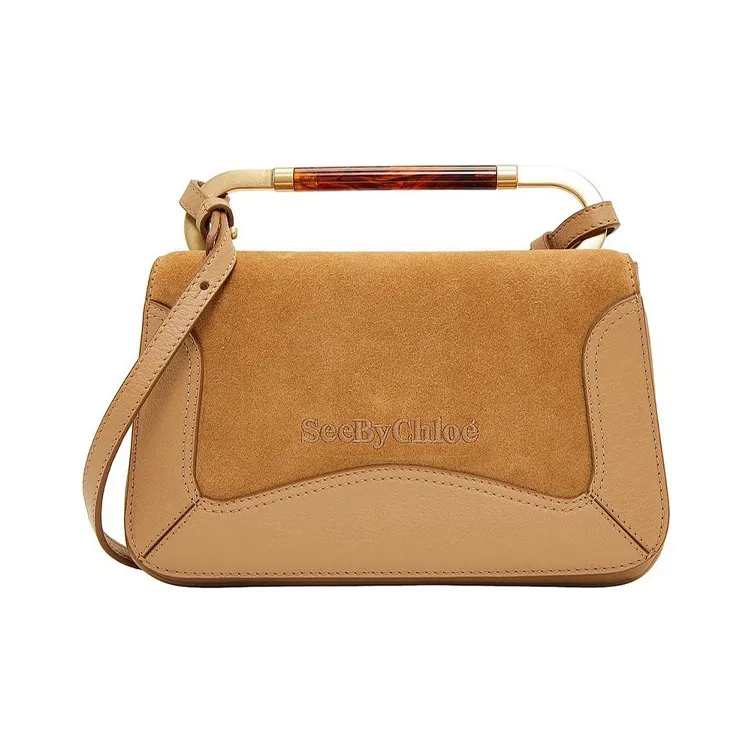 See By Chloe Calfskin Shoulder Bag, Handbag Women's Coconut Brown