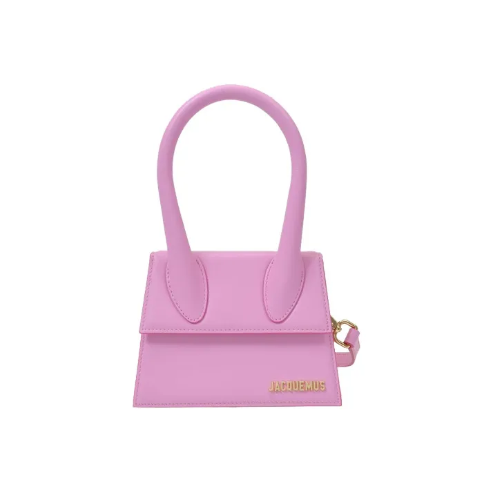 Jacquemus Leather One Shoulder Handbag, Crossbody Bag Trumpets Women's Purple
