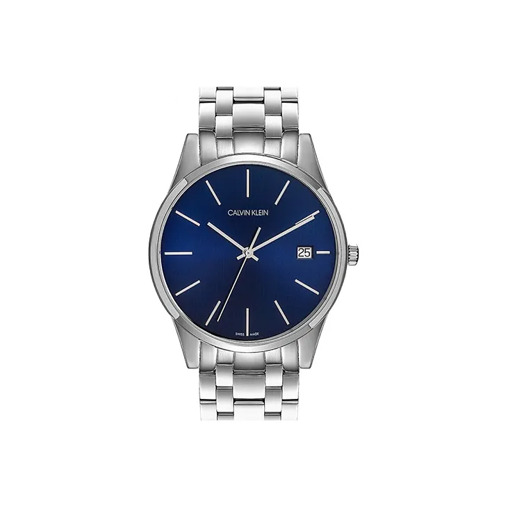 Calvin Klein Кварцевый механизм Мужские часы CK Quartz 40 мм Синий