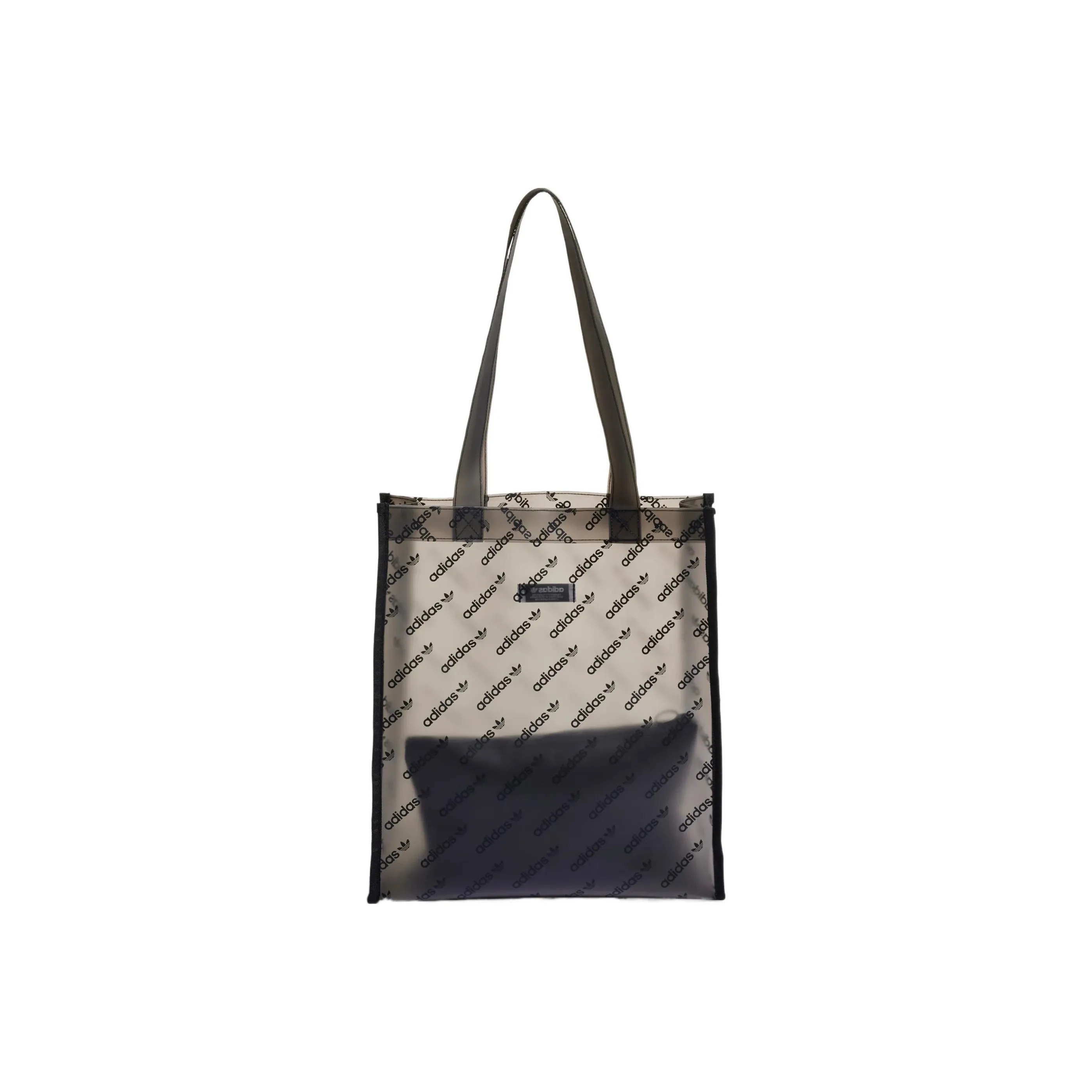 Adidas Originals TPU Tote Bag Shopping Bag Shoulder Bag Handbag Unisex Transparent Black
