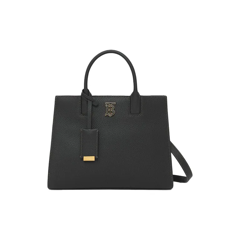Burberry Leather Frances Bag Shoulder Crossbody Handbag Mini Women's Black