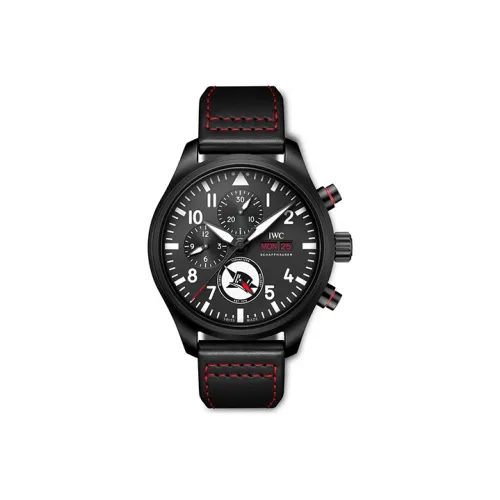 IWC Автоматический Механический Movement Мужские Часы Pilot Collection 44,5 мм Черные