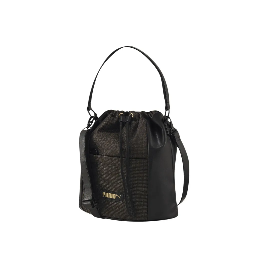 PUMA Сумка из искусственной кожи в форме ведра сумка через плечо маленькая женская черная