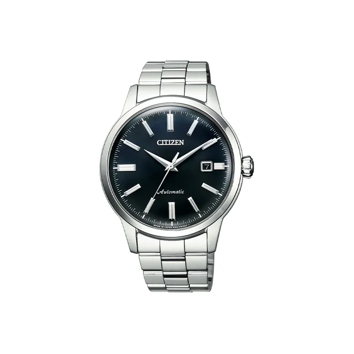 CITIZEN Ecology Drive Collection Automatic Mechanical Movement Stainless Steel Strap Watch Men's Watches Black Dial