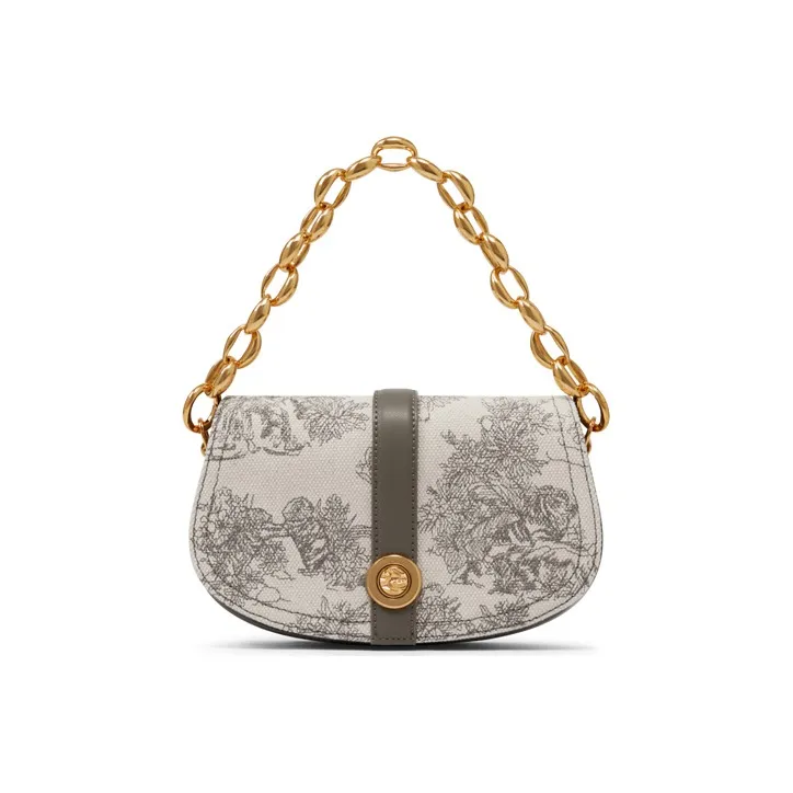 CHARLES&KEITH Polyurethane Mosaic Fabric Handbag, Shoulder Bag, Crossbody Bag Regular Women's Multicolor