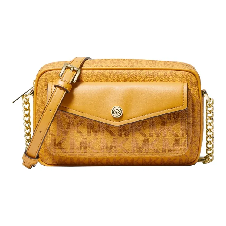 MICHAEL KORS Jet Set Travel Кожа Сумка через плечо Средняя Женская Золотая