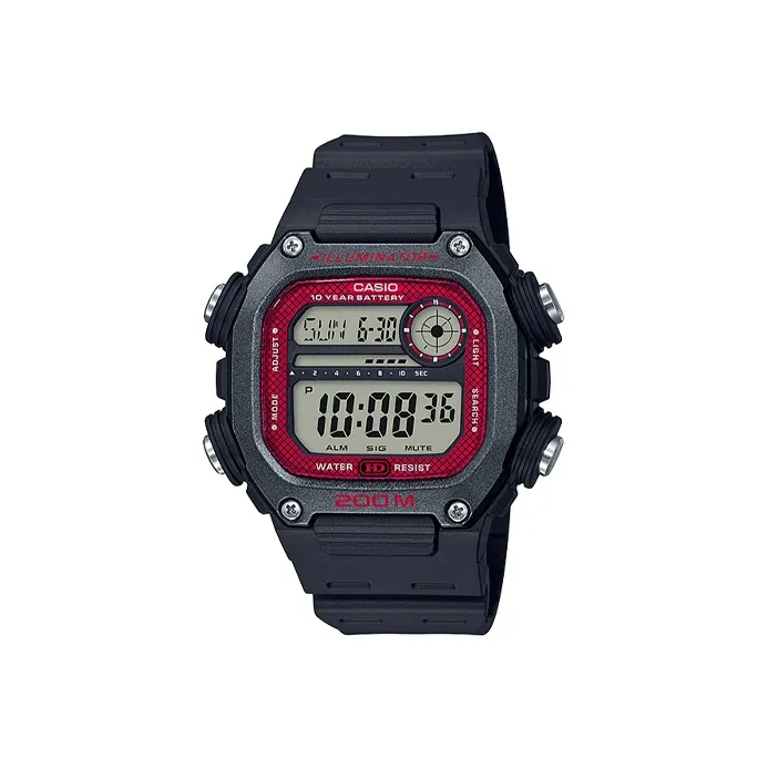 CASIO YOUTH Collection Digital Collection STANDARD Collection Кварцевый механизм Часы Мужские Красный Циферблат часов
