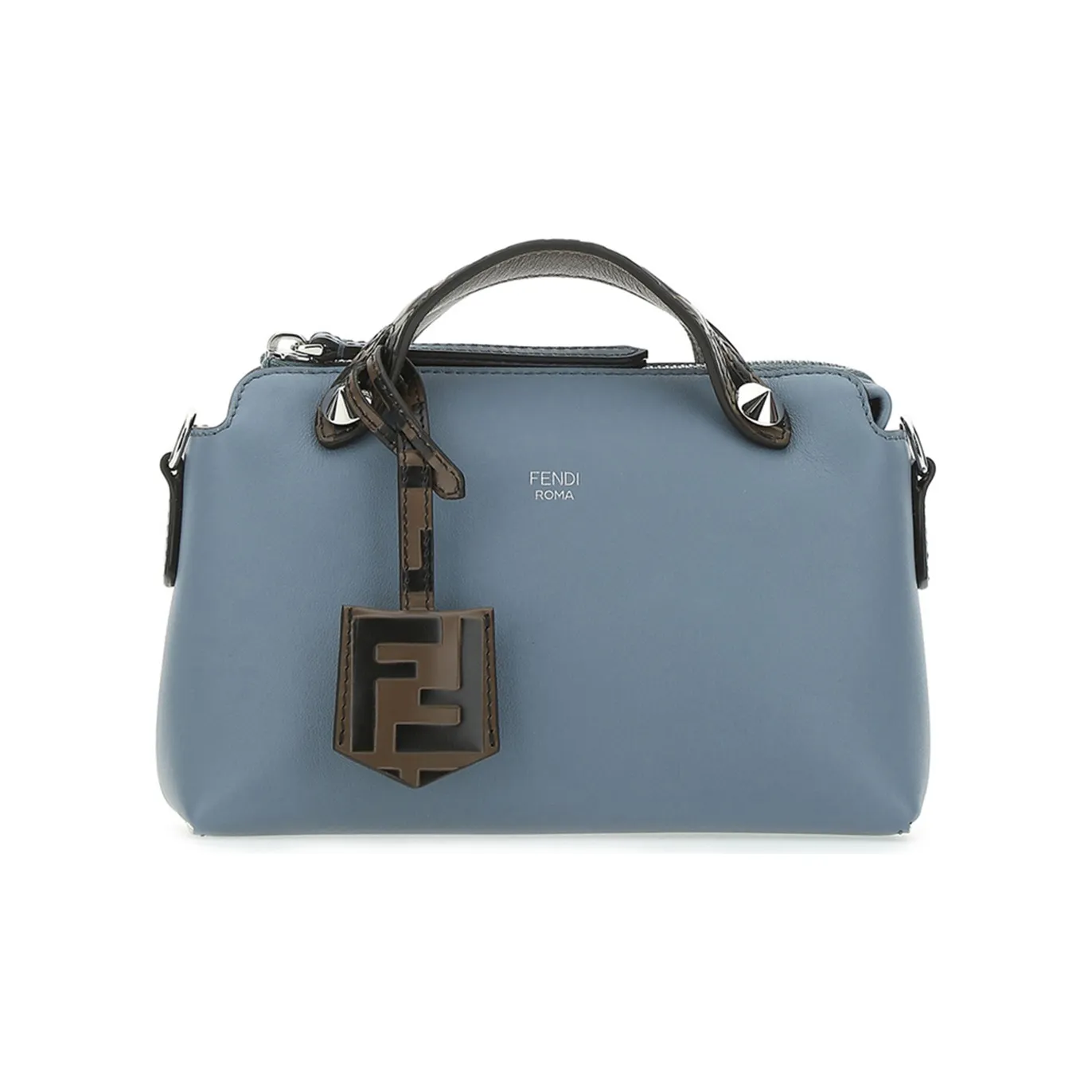 FENDI By The Way Series Calfskin Crossbody One Shoulder Handbag Mini Women's Blue