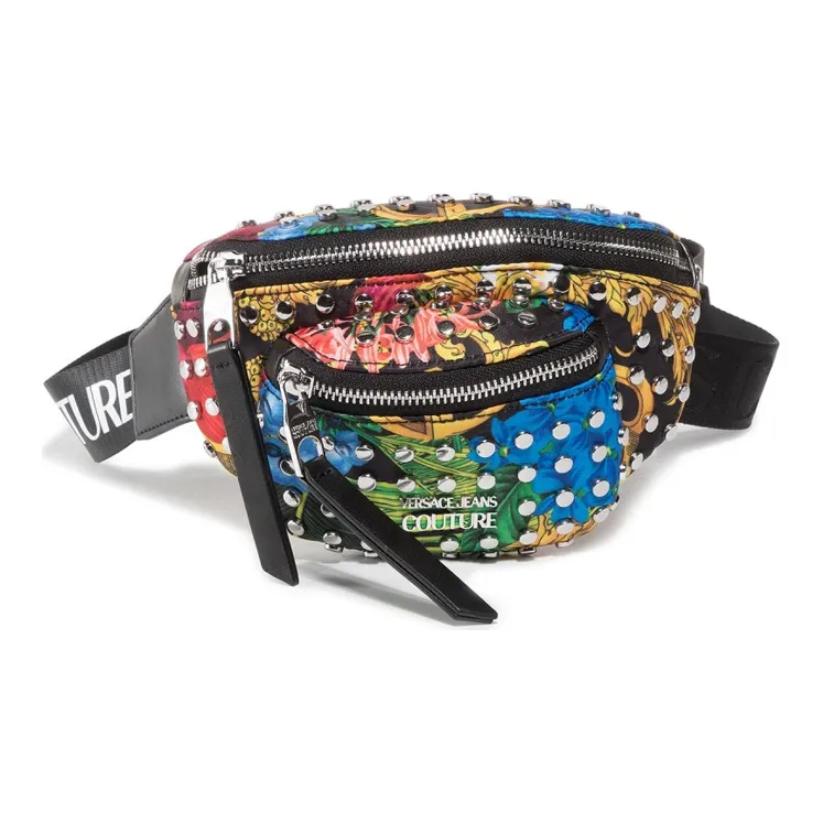 VERSACE JEANS COUTURE Ткань + Искусственная кожа Бананка Женская Многоцветная