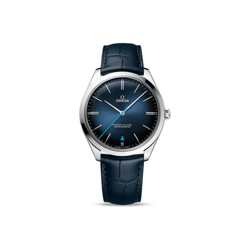 OMEGA Ручной Механический Движение Мужские Часы Disc Fly Collection 40 мм Синий