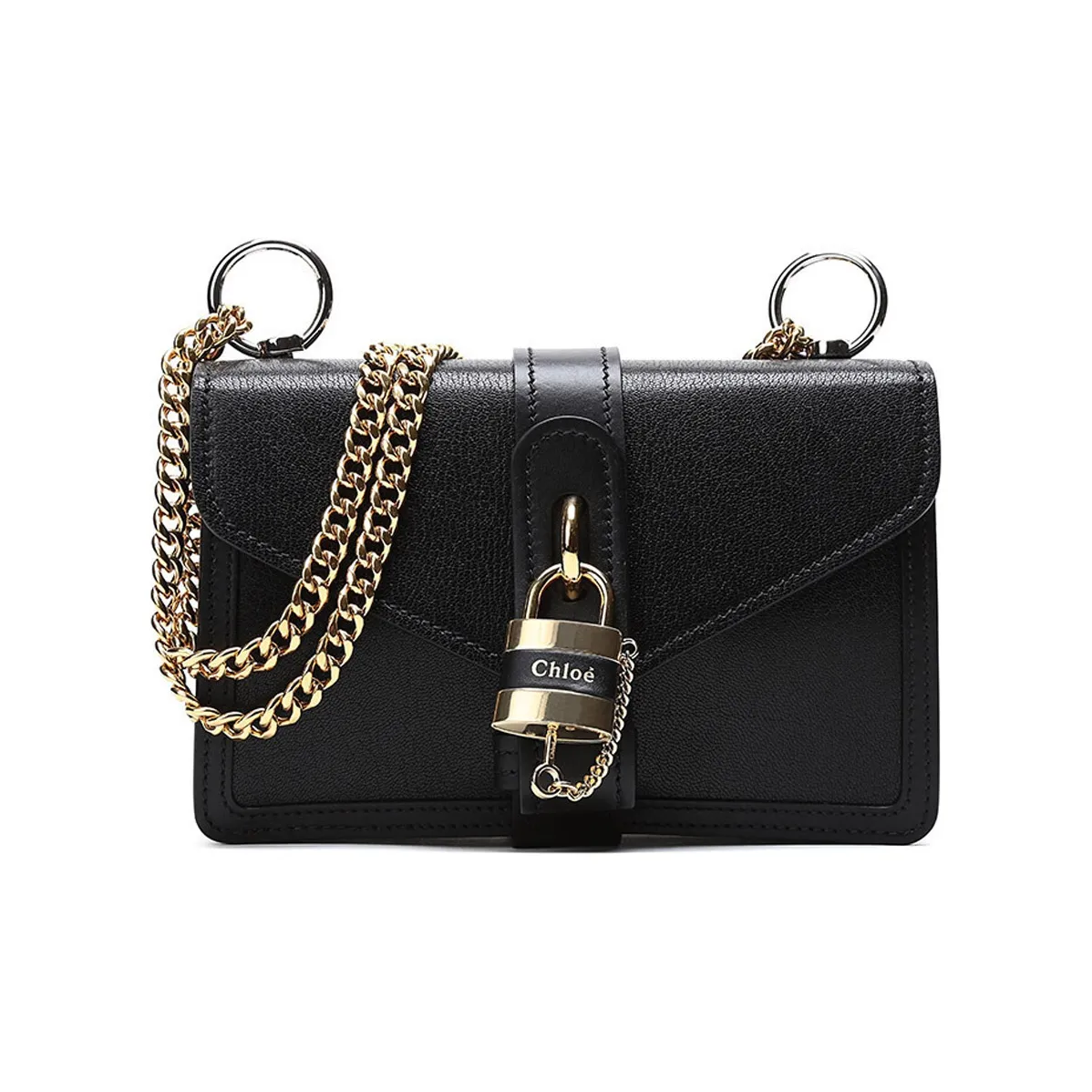 Chloe Leather Crossbody Bag Women's Black