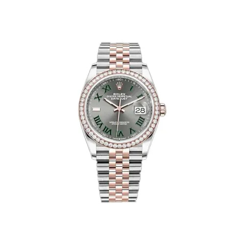 ROLEX Автоматический Механический Movement Унисекс Log Series Часы 36 мм Серые