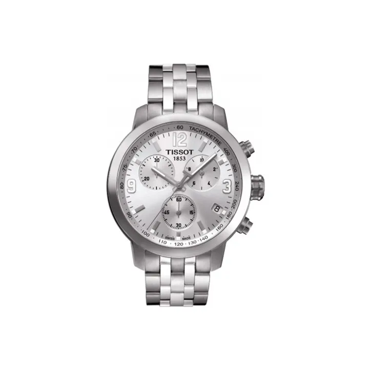 TISSOT Junchi 200 Series Кварцевый механизм Мужские часы Часы 41 мм Серебристый циферблат Ремешок из нержавеющей стали