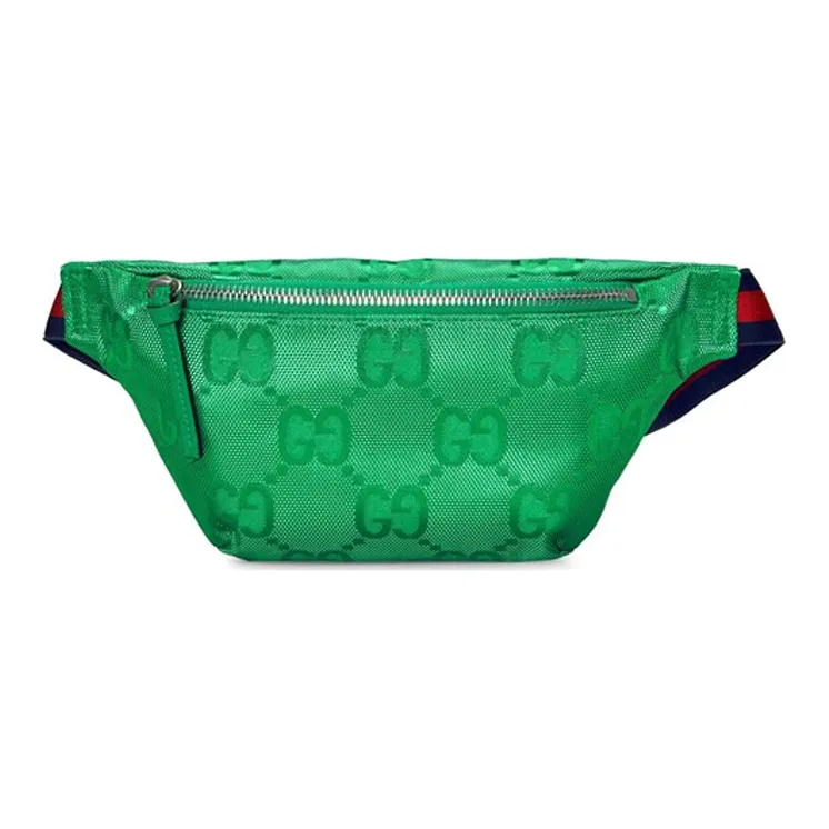 GUCCI Off The Grid Нейлон с кожаными вставками бананка сумка через плечо детская сумка зеленый