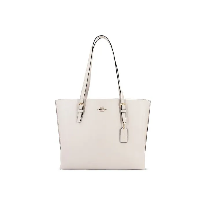 COACH Mollie Кожа Тоут Сумка Сумка для покупок Сумка Сумка через плечо Большая Женская Белая