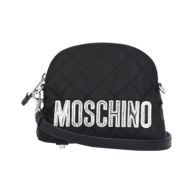 MOSCHINO Сумка через плечо из кожи женская черная