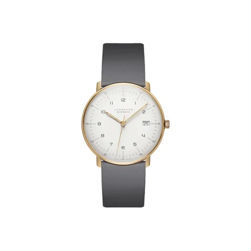 JUNGHANS Автоматический Механический Movement Унисекс Коллекция Max Bill Часы 38mm*10mm Белые