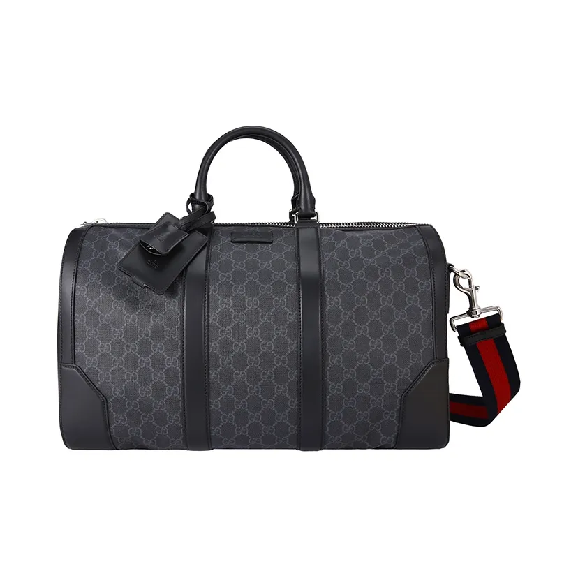 GUCCI PVC Shoulder Bag, Crossbody Bag, Handbag, Travel Bag Medium Size Men's Black