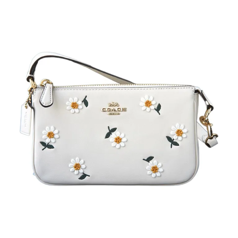 COACH Nolita Кожа Маленькая Сумка Плечевая Сумка Клатч Сумка Маленькая Женская Белая