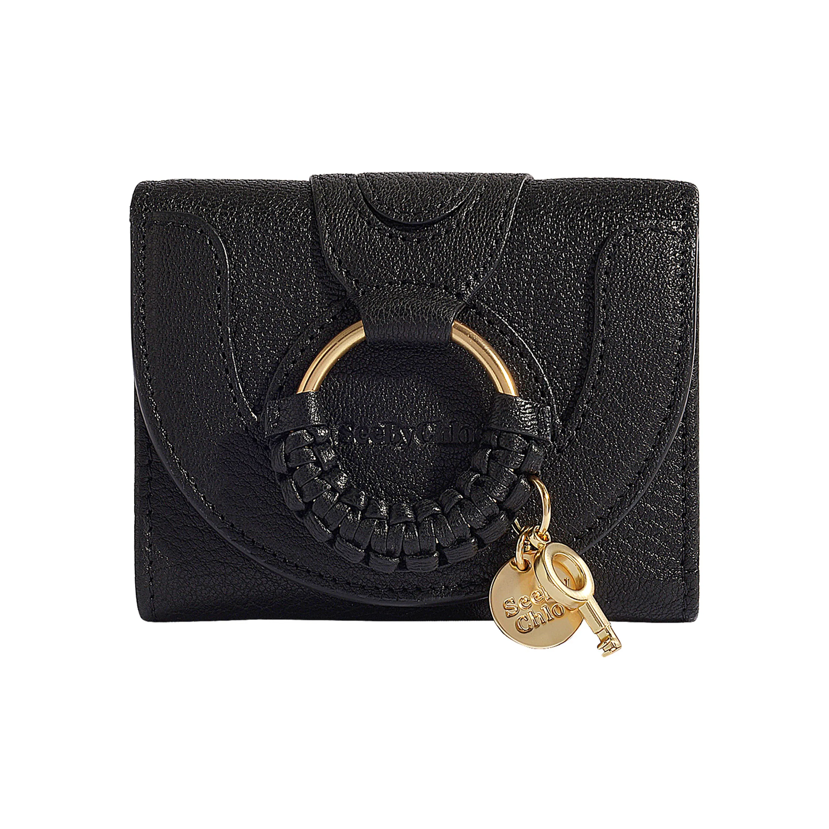 See By Chloe Hana Sheepskin Wallet Women's Black